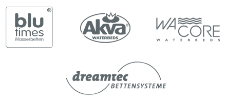 Wasserbetten Hersteller Logos