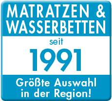Matratzen und Wasserbetten seit 1991 Logo